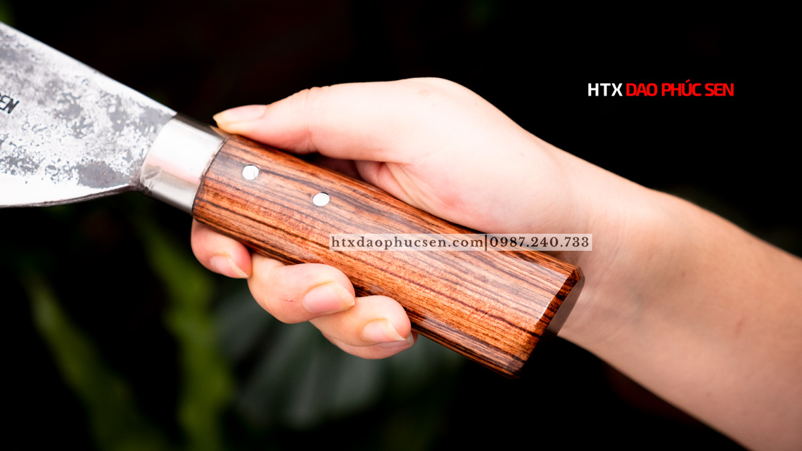 Dao phay chặt gà cán gỗ - CG1 - Ảnh 2