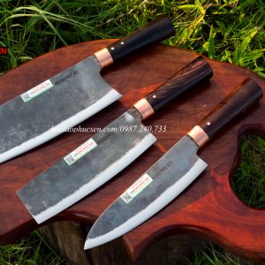 Dao Phúc Sen Bộ dao nhà bếp 3 món nhíp xe CB88