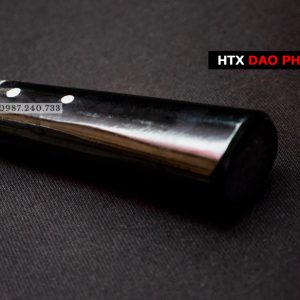 Dao chặt xương sắc bén - Thép nhíp ô tô - Cán mun khâu inox - G06M / HTX DAO PHÚC SEN - Ảnh 3