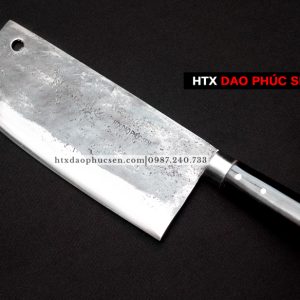 Dao chặt xương sắc bén - Thép nhíp ô tô - Cán mun khâu inox - G06M / HTX DAO PHÚC SEN