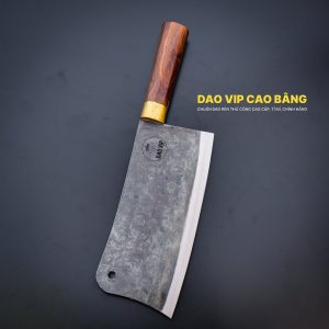 Dao chặt gà sắc bén -Thép nhíp ô tô - Cán cẩm khâu đồng - N09D DAO VIP CAO BẰNG